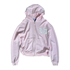 Oversized Zip Hoodie - Pink | Lost Days