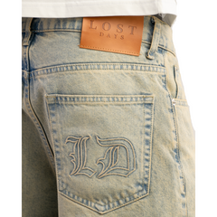 LD Washed Loose-Fit Denim - Faded Blue | Lost Days