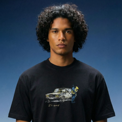 The Midnight Drive Oversized - T-shirt - Black | Lost Days