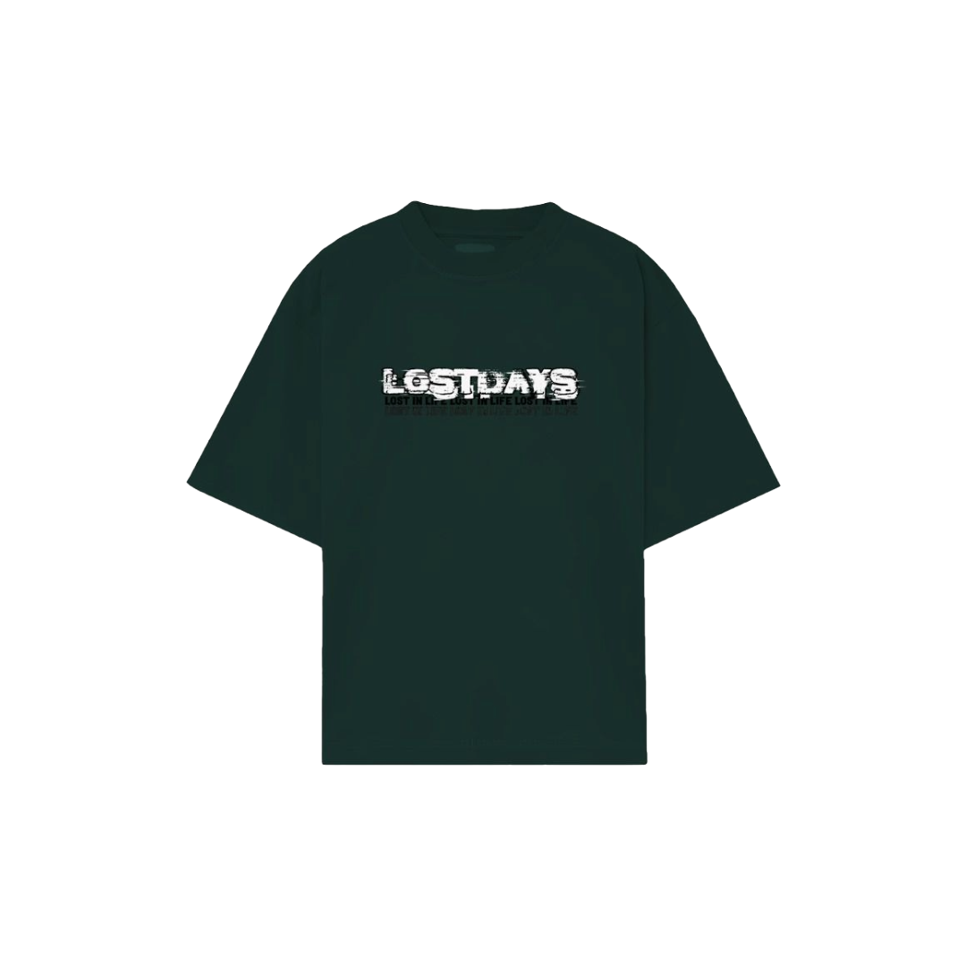 Forest Green Oversized- T-shirt - Green | Lost Days